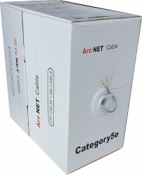 Cablu UTP Patch cat5e ArcNet cupru integral Stranded fir litat 26AWG rola 305m