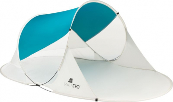 Cort pentru plaja semi-deschis sistem deschidere automata protectie UV 220x120x90 cm husa depozitare 