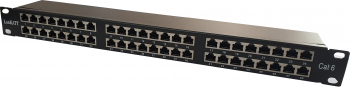 Patch Panel 19 cat6 LanKATT FTP/STP 48port x RJ45 suport de cabluri integrat complet ecranat 