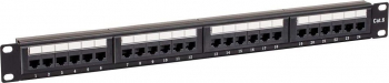 Patch Panel 19 cat6 LanKATT UTP 24port x RJ45 - 1U Gigabit 