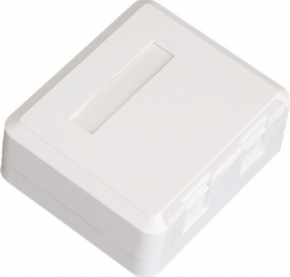 Priza dubla voce/date cat6 LanKATT ecranata 2 x RJ45 FTP echipata protectie praf montaj aparent 
