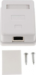 Priza simpla cat5e LanKATT ecranata 1 x RJ45 FTP echipata montaj aparent - pe tencuiala 