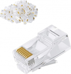 Set 100buc- Mufa UTP RJ45 LanKATT neecranata cat5e 