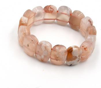 Bratara elastica din pietre naturale de agat diametru 16 5 cm 
