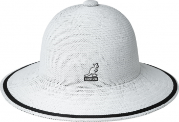 Palarie Kangol Tropic Wide Brim Stripe Casual Alb 