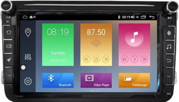 Navigatie Gps 8 inch Skoda Octavia 2 Fabia Superb 2 Roomster Yeti Android 9.0 2 GB RAM + 16 GB ROM Aplicatii Waze Wi Fi Usb Bluetooth 