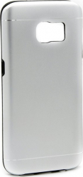 Husa Samsung Galaxy S6 Edge Motomo V2 Argintiu 