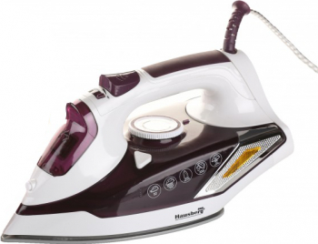 Fier de calcat Hausberg HB-7880MV 2300W Talpa cu invelis ceramic rezervor apa 400ml Alb/Mov 