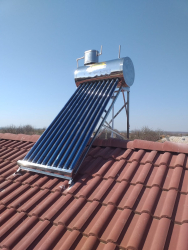 Panou solar nepresurizat integral inox 120 L 12 tuburi 58/1800