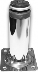 Picior metalic cilindric pentru mobilier H 80 mm D30 mm finisaj crom lucios 