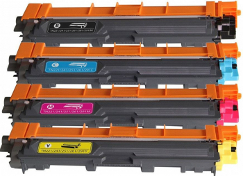 Set 4 Cartuse TN 245 Laser Brother Compatibil TN245/TN241 BK/C/M/Y 