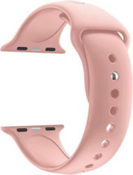 Curea din silicon pentru Apple Watch compatibil cu dimensiunea 42/44 mm Roz Prafuit SHO1788 