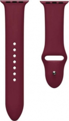 Curea din silicon pentru Apple Watch compatibil cu dimensiunea 42/44 mm Visiniu SHO1761 