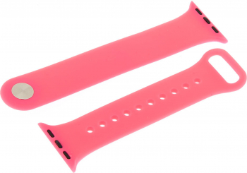 Curea din silicon pentru Apple Watch compatibil cu dimensiunea 42/44 mm Roz Aprins SHO1800 