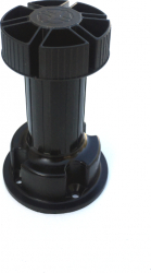 Picior cilindric negru H120 pentru mobilier 