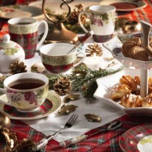 Sottobosco set 2 cesti cafea portelan