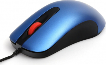 Mouse optic USB Omega cu cablu 1.2 m 3 butoane 1000 dpi albastru cu negru OM0520BL-DC