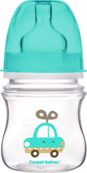 Biberon anticolici gat larg - Easy Start Toys - Canpol babies polipropilena 120 ml albastru 