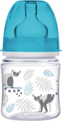 Biberon anticolici gat larg - Jungle - Canpol babies polipropilena 120 ml albastru 