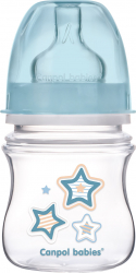 Biberon anticolici gat larg - Newborn Baby - Canpol babies polipropilena 120 ml albastru 