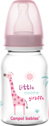 Biberon gat ingust - Africa - Canpol babies polipropilena 120 ml roz 