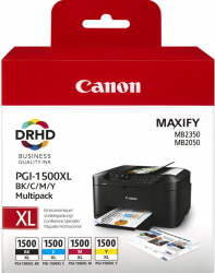 Multipack cartuse Canon PGI-1500 XL original Cyan/Magenta/Yellow/Black