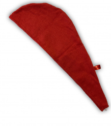 Prosop pentru par bumbac rosu 74 x 26 cm 