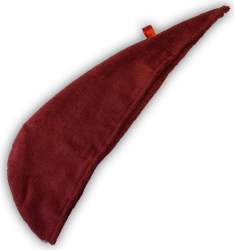 Prosop pentru par fetite bumbac visiniu 55x16 cm 