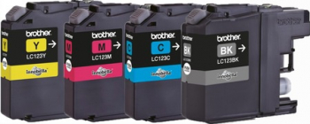 Set 4 cartuse inkjet original BROTHER LC123BCMY Negru Cyan Magenta Galben