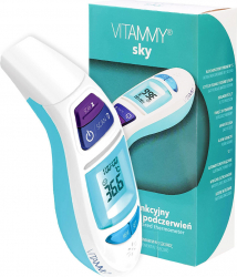Termometru multifunctional digital Vitammy Sky 4 in 1 tehnologie infrarosu frunte si ureche 