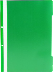 Dosar plastic Noki cu sina si gauri verde 50 buc/set A4 plastic 