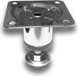 Picior metalic cilindric pentru mobilier H 50 mm D 30 mm finisaj crom lucios 