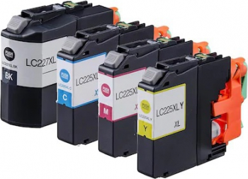 Set 4 cartuse original GraphiteK compatibile cu Brother LC227XLBK LC225XLC LC225XLM LC225XLY BK + C+ M + Y 