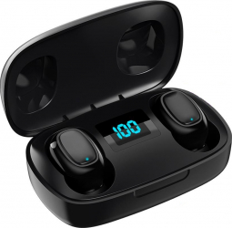 Casti bluetooth MRG L-TWS-T10S cu Display In-ear Negru 