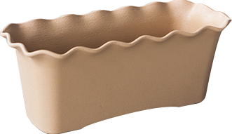 Jardiniera flori PREMIUM 41x18 7x16cm culoare cafea 