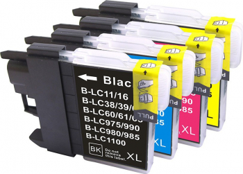 Set 4 Cartuse cerneala original ORINK compatibil Brother LC39/LC975/LC985 LC990 LC990 