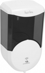 Dozator automat/cu senzor de sapun lichid/dezinfectant 600 ml montare perete IP44 plastic ABS 110 x 80 x 197 mm cu baterie fumuriu 