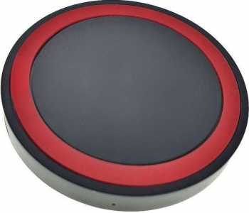Incarcator Qi Wireless 70x10mm 5V 1 A negru cu rosu Qi-7010-1A-DC 