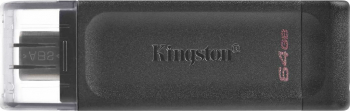 Memorie Kingston 64 Gb USB tip C 3.2 Gen 1 Data Traveler 70 cu capac neagra DT70-64GB-DC