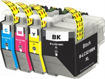 Set 4 Cartuse extralarge XL Compatibil BROTHER LC3219XL/LC3217 BK/C/M/Y