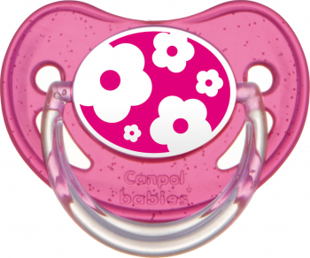 Suzeta - Nature - cu tetina ortodontica silicon Canpol babies fara BPA 0-6 luni roz 