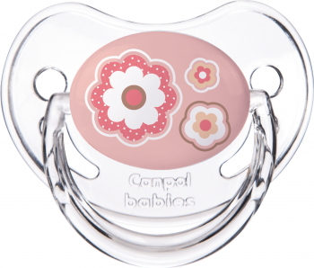 Suzeta - Newborn Baby - cu tetina ortodontica silicon Canpol babies fara BPA 18 luni+ roz 