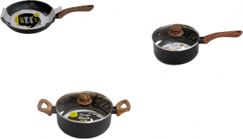 Set plita inductie oala cu capac 26cm cratita 18cm cu tigaie 26cm 