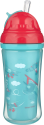 Cana sport cu pai retractabil - Fly Boy - Canpol babies fara BPA 260 ml rosu 