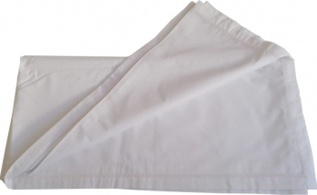 Cearsaf pat Oana King Size cusatura decorativa alb/roz deschis bumbac 100 280/260