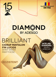 Ciorap brilliant Diamond by Adesgo lycra 15 DEN gazelle numarul 5 