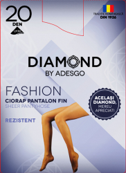 Ciorap fashion Diamond by Adesgo lycra 20 DEN gazelle numarul 3 
