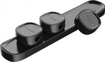 Suport Magnetic pentru Organizare Cabluri Baseus Magnetic Peas Negru 