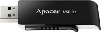 Memorie USB 3.1 Apacer 64Gb AH350 retractabila neagra cu alb AP64GAH350B-1-DC 