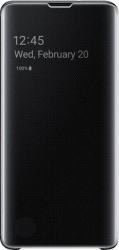 Husa de protectie Clear View compatibila Samsung Galaxy S10 Black 